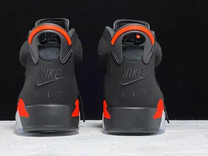 1st Kicks Shoes Air OG 384664-060 Jordan 6 Retro Infrared Black 0525